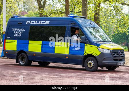 Territorial Support Group Police Vehicle, London, Wednesday, May 01, 2024. Photo: David Rowland / One-Image.com Stock Photo