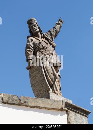 Congonhas, Brazil - May 2, 2024:  The Sanctuary of Bom Jesus de Matosinhos, adorned with sculptures by Antônio Francisco Lisboa, the Aleijadinho, work Stock Photo