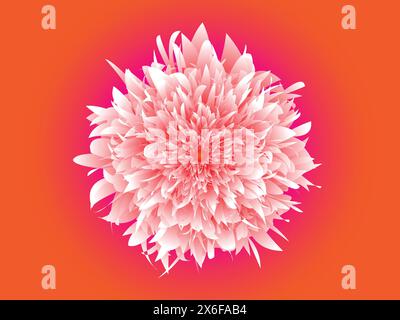 Flower petals vector, floral bud Vector flowers. Spring art print with botanical elements. Happy Easter. Folk style. Posters for the spring holiday. i Stock Vector