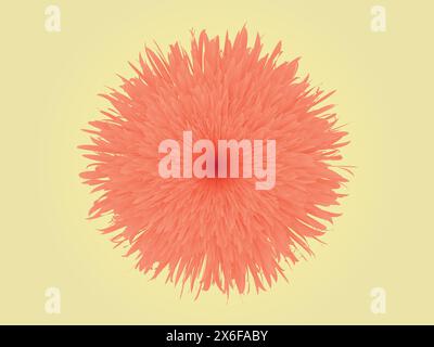Flower petals vector, floral bud Vector flowers. Spring art print with botanical elements. Happy Easter. Folk style. Posters for the spring holiday. i Stock Vector
