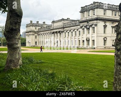 Greenwich Old Royal Naval College now Trinity Laban conservatoire west wing. Stock Photo