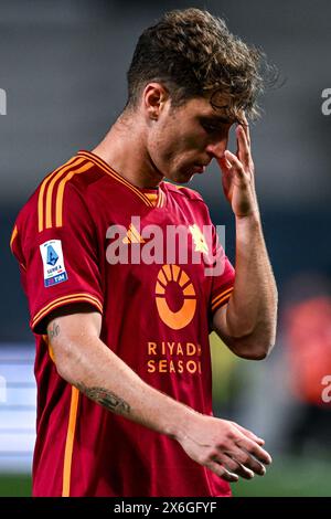 Bergamo, Italy. 12th May, 2024. Tommas Baldanzi (35 Roma) during the Serie A game between Atalanta BC and AS Roma at Gewiss Stadium in Bergamo, Italia Soccer (Cristiano Mazzi/SPP) Credit: SPP Sport Press Photo. /Alamy Live News Stock Photo