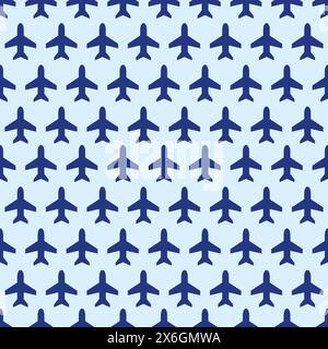 seamless pattern plane simple design Stock Vector