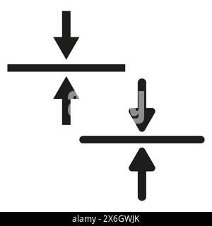 Vertical data transfer concept. Up and down arrows Vector design. Synchronization process symbol. Stock Vector