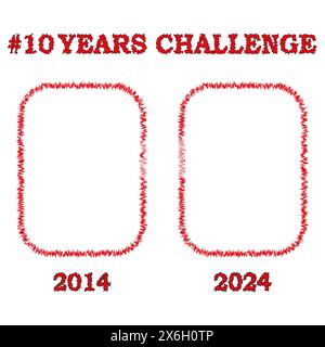 10 Years Challenge Evolution. Year 2014 versus 2024. Decade Progress ...