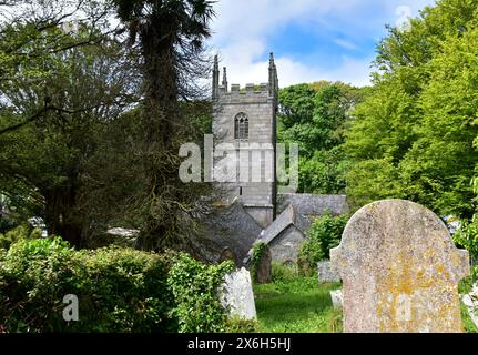 The Parish Church of St. Anthony in Ménage. Stock Photo