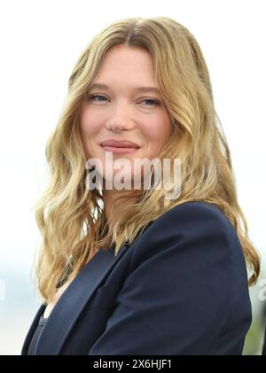 Cannes, France. 15th May, 2024. French actress Lea Seydoux attends the Second Act photo call at the 77th Cannes Film Festival in Cannes, France on Wednesday, May 15, 2024. Photo by Rune Hellestad/ Credit: UPI/Alamy Live News Stock Photo