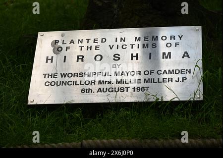 LONDON, ENGLAND, UK - MAY 15 2024: On May 15th, Remembering those who refused to fight on commemorate conscientious objectors, both past and present, every year. Across the world, many people are imprisoned or forced to flee their home countries for refusing to join the armed forces at Tavistock Square, London, UK. Credit: See Li/Picture Capital/Alamy Live News Stock Photo