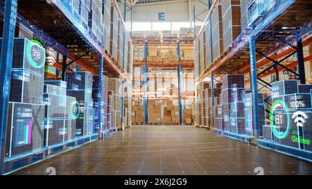 Futuristic Technology Retail Warehouse: Digitalization and ...