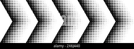 Banner with dots arrows. Vector illustration Stock Vector