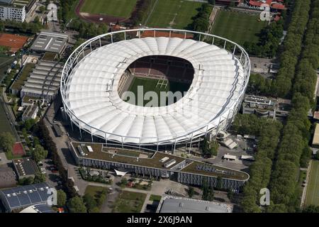 Four matches in the group stage of the 2024 European Football Championship will be played in the Mercedes Benz Stadium of Bundesliga football club VFB Stuttgart. A quarter-final for the Euro 2024 will also take place here.ANP/ Hollandse Hoogte/ Aerovista Luchtfotografie netherlands out - belgium out Stock Photo