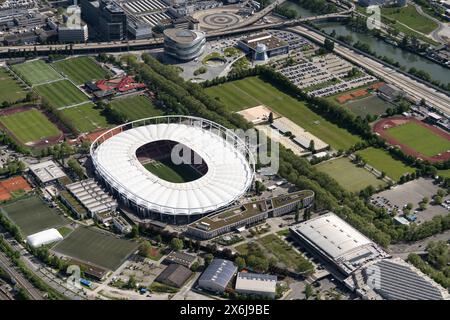 Four matches in the group stage of the 2024 European Football Championship will be played in the Mercedes Benz Stadium of Bundesliga football club VFB Stuttgart. A quarter-final for the Euro 2024 will also take place here.ANP/ Hollandse Hoogte/ Aerovista Luchtfotografie netherlands out - belgium out Stock Photo