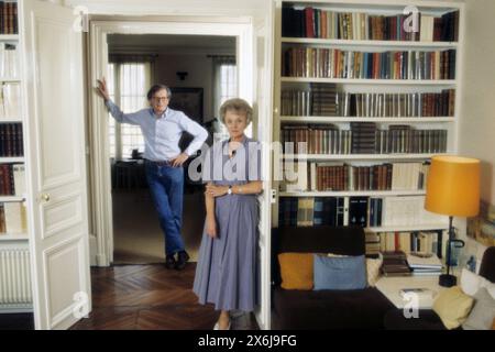 OZOUF Jacques et Mona - Date : 19950308 ©John Foley/Opale.photo Stock Photo