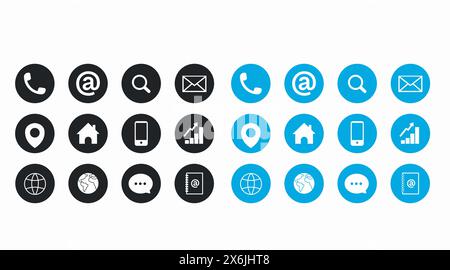 Web icon set symbol vector. Vector flat editable isolated set of icons Stock Vector