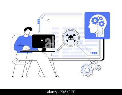 Vulnerability Intelligence Vector AI-Backed Vulnerability Assessment abstract concept vector illustration ...
