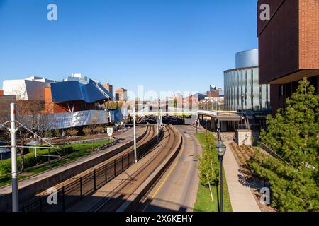 Weisman Art Museum on the campus of University of Minnesota designed by Frank Gehry. Stock Photo