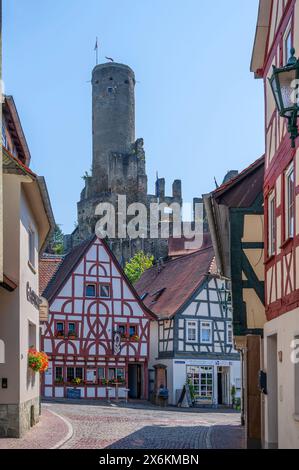 Castle ruins of Eppstein, Taunus, Hesse, Germany Stock Photo