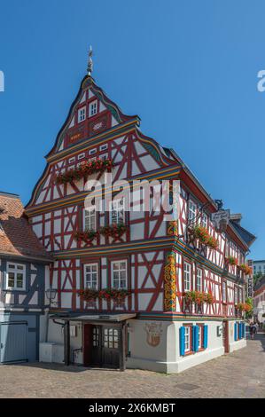 Half-timbered houses in Idstein, Taunus, Hesse, Germany Stock Photo