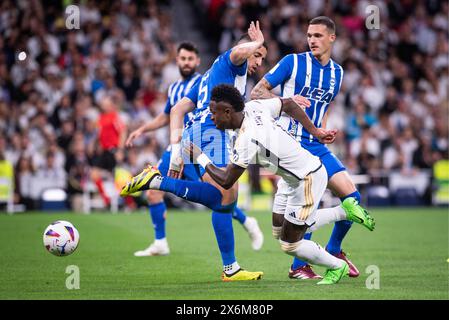 Madrid, Spain. 14th May, 2024. Spain La Liga soccer match Real Madrid vs Alaves at santiago Bernabeu stadium in Madrid. 14 May 2024 Vinicius 900/Cordon Press Credit: CORDON PRESS/Alamy Live News Stock Photo