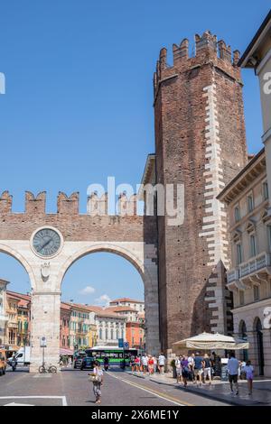 Portoni della Bra, city walls, Verona, Veneto, Italy Stock Photo