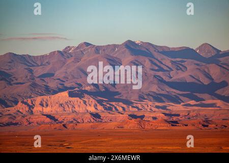 Morocco, Altlas Mountains in the evening light Stock Photo