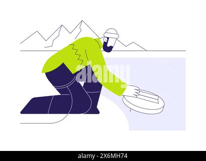Research sea level rise abstract concept vector illustration Stock ...