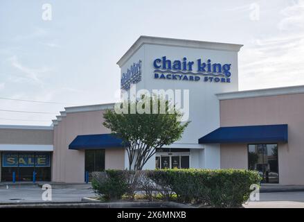 Houston, Texas USA 04-07-2024: Chair King Backyard Store business exterior storefront company outdoor patio furniture. Stock Photo