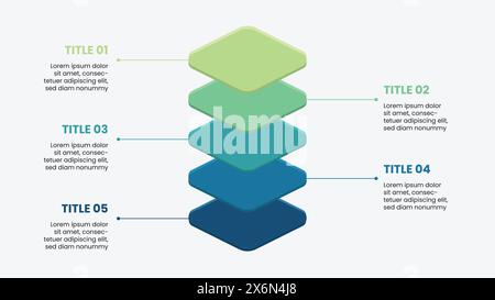 Creative Infographic template. Business process chart workflow . Corporate presentation slide template for pitch deck. Stock Vector