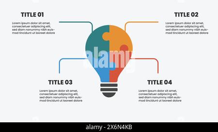 Creative Infographic template. Business process chart workflow . Corporate presentation slide template for pitch deck. Stock Vector