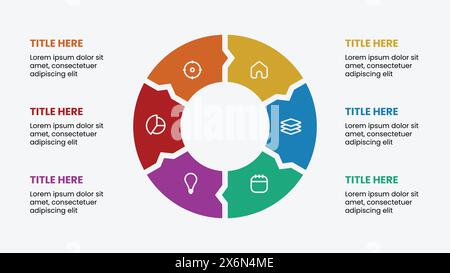 Creative Infographic template. Business process chart workflow . Corporate presentation slide template for pitch deck. Stock Vector
