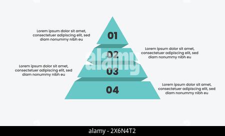 Creative Infographic template. Business process chart workflow . Corporate presentation slide template for pitch deck. Stock Vector