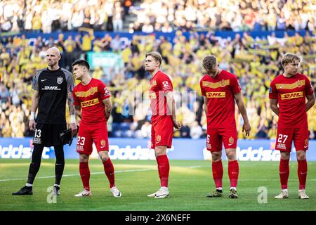 Broendby, Denmark. 15th May, 2024. The players of FC Nordsjaelland line up for the 3F Superliga match between Broendby IF and FC Nordsjaelland at Broendby Stadion in Broendby. (Photo Credit: Gonzales Photo/Alamy Live News Stock Photo