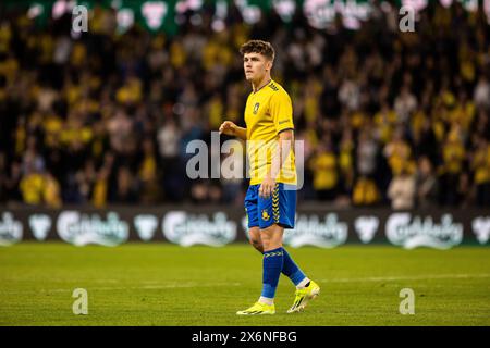 Broendby, Denmark. 15th May, 2024. Mathias Kvistgaarden of Broendby IF seen during the 3F Superliga match between Broendby IF and FC Nordsjaelland at Broendby Stadion in Broendby. (Photo Credit: Gonzales Photo/Alamy Live News Stock Photo