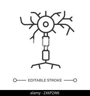 Neuron linear icon Stock Vector