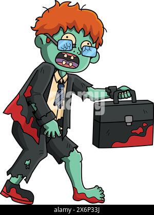 Zombie office worker hand drawn ink sketch. Engraved style vector ...