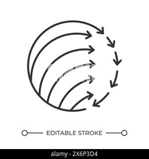 Extreme programming linear icon Stock Vector