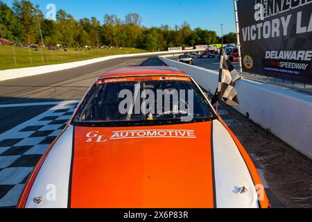Delaware, Canada. 10th May, 2024, Delaware Speedway opens the doors for the 72nd season opener. Bone Stock Driver Justin Collver (78) from Lucan Ontar Stock Photo