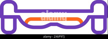 Hoverboard Modern Vector Icon Stock Vector