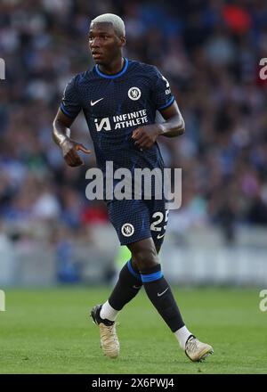 Brighton and Hove, UK. 15th May, 2024. Moisés Caicedo of Chelsea during the Premier League match at the AMEX Stadium, Brighton and Hove. Picture credit should read: Paul Terry/Sportimage Credit: Sportimage Ltd/Alamy Live News Stock Photo