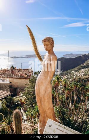 The Jardin botanique d'Eze, a botanical mountaintop garden located in Eze, on the French Riviera Stock Photo