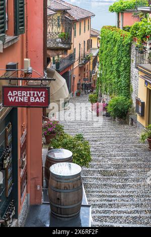 The famous steps of Salita Serbelloni in Bellagio on Lake Como in Italy Stock Photo