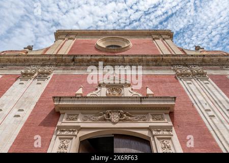 The Church of San Salvatore, or of the Divine Savior, in Spanish Iglesia del Divino Salvador, is a Catholic collegiate church in the city of Seville Stock Photo