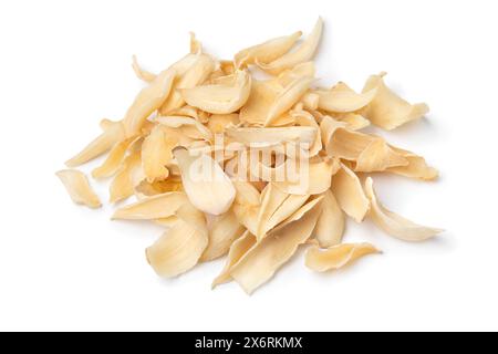 Dried Lily buds close up isolated on white background Stock Photo