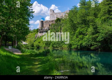 Slunjcica and Korana river, Slunj Stock Photo