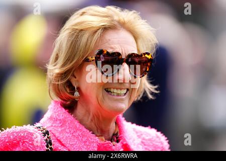 Maureen Haggas, wife of trainer William Haggas, at York Racecourse. Picture date: Thursday May 16, 2024. Stock Photo