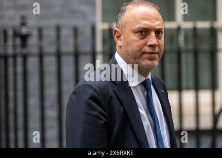 London, UK. 16th May, 2024. Arab diplomats leave a meeting at 10 Downing Street London UK Husam Zomlot, Palestinian Ambassador Credit: Ian Davidson/Alamy Live News Stock Photo