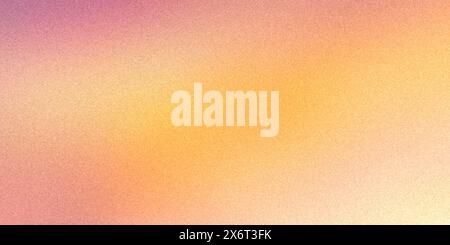 Yellow-pink gradient background with light highlights, rough texture, grain noise. Stock Photo
