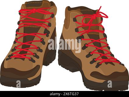 Hiking Boots Stock Vector