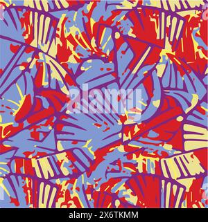 Abstract pattern with geometric shape and graphical seamless vector illustrations. Stock Vector