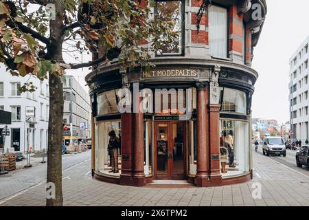 Antwerp, Belgium - October 23, 2023: Het Modepaleis (the Fashion Palace), historical Dries Van Noten clothing store since 1989, located centrally in A Stock Photo